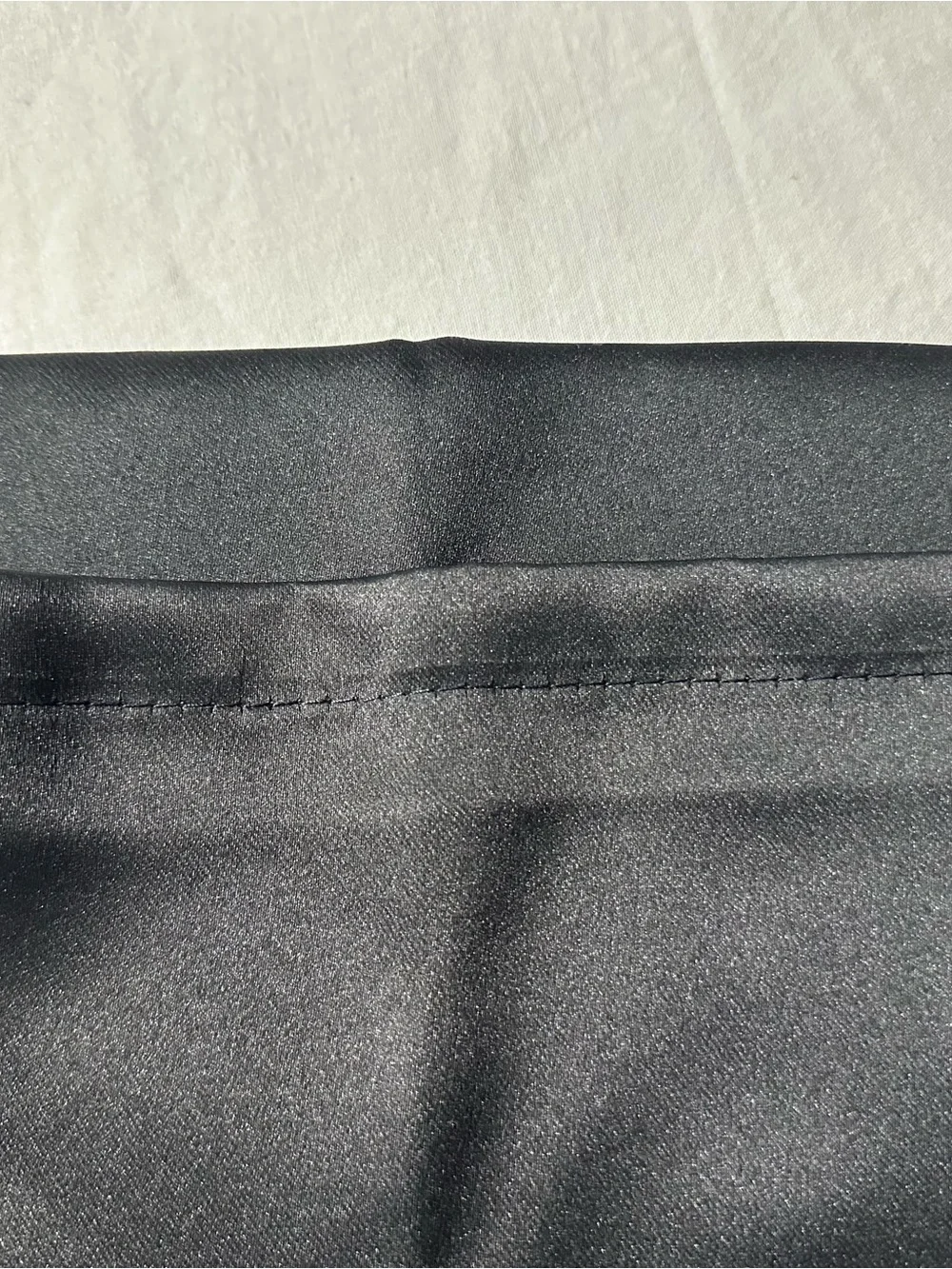 Black Sateen Fabric Blackout Panels (2)